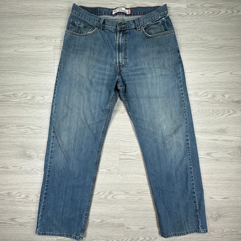Levi's Men's Jeans 559 Relaxed Straight Blue Size 34x32 Medium Wash Cotton Denim